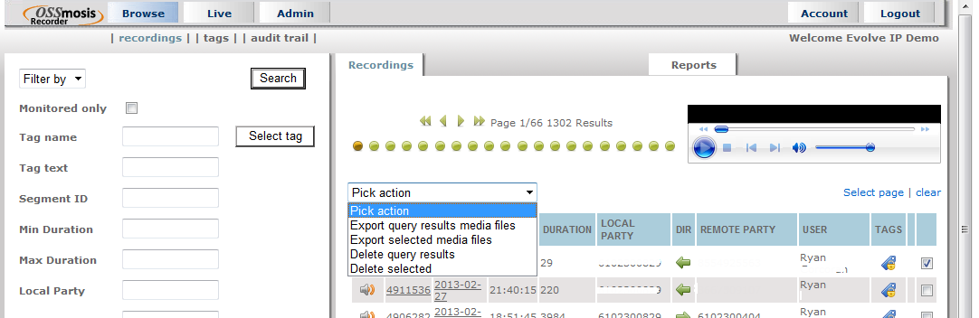 XTIUM Knowledge Base > X User Guide - Call Recording Portal > Delete-Option.png